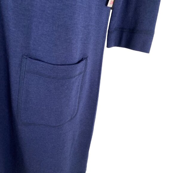 Lilly Pulitzer UPF 50+ Joyce Dress Small True Navy Blue V-Neck NWT DR-1418 - Picture 4 of 13